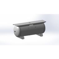Baglioni Spa - Pressure Solutions | 240 Gallon Air Compressor Tank Horizontal w/ Extended Top Plate, 30