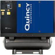 Quincy QGD-30-TMD, 30 HP Rotary Screw Air Compressor with Air Dryer, 120 Gallon Air Tank, 132.2 ACFM @ 125 PSI, 208/230/460/3/60, Air Cooled