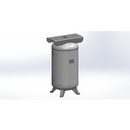 Baglioni Spa - Pressure Solutions | 80 Gallon Air Compressor Tank Vertical w/ Top Plate, 24