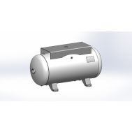 Baglioni Spa - Pressure Solutions | 30 Gallon Air Compressor Tank Horizontal w/ Top Plate, 16