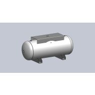 Baglioni Spa - Pressure Solutions | 240 Gallon Air Compressor Tank Horizontal w/ Top Plate, 30