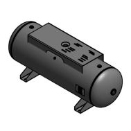 SteelFab 80 Gallon Horizontal Air Tank with Top Plate (12