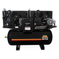 Duplex 15 HP Piston/Two Stage Air Compressor, 93.0 CFM, 120 Gallon Air Tank 230/460 Volt, 3 Phase | AED-23315-120H