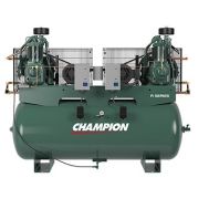 Champion Advantage Duplex 5 HP Piston/Two Stage Air Compressor 34.6 CFM @ 175 PSI, ACAC 120 Gallon Air Tank, 208-Volt 3-Phase | HR5D-12 | ADVA-D83