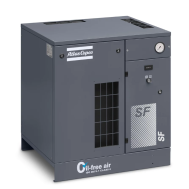Atlas Copco 7.5 HP Oilless Scroll Air Compressor 20.8 CFM 116 PSI with Air Dryer | SF6-116 AFF Mono 208-230/460 | 8153611812