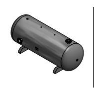 SteelFab 660 Gallon Air Tank Horizontal with Saddles, 42