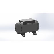 Baglioni Spa - Pressure Solutions | 12 Gallon Air Compressor Tank Horizontal w/ Top Plate, 12