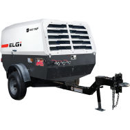 ELGI D300T4F, 290 CFM @ 100 PSI, Portable Diesel Air Compressor with Kohler DKI2504 Engine