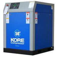 50 HP Rotary Screw Air Compressor with Sound Enclosure, 210 CFM @ 125 PSI, 230-460 Volt 3-Phase | E50