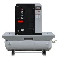 ELGI 15 HP Rotary Screw Air Compressor offering 55 CFM @ 125 PSI, 120 Gallon Air Tank, 208-230/460-Volt, 3-Phase | EN11-125-120T-3PH_T