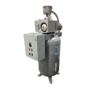 GlobalVac IS080V5, 5 HP Rotary Vane Vacuum System, 24 SCFM @ 19