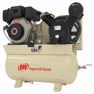 Ingersoll Rand 2475F10DY, 10 HP Yanmar Diesel Drive Two Stage Air Compressor, 22.6. CFM, 175 PSI, 30 Gallon Horizontal Tank