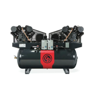 Chicago Pneumatic Iron Series DUPLEX 5 HP Piston/Two Stage Air Compressor 38 CFM, 120 Gallon Horizontal Air Tank, 460 Volt, 3-Phase | RCP-C10123D4 | 8090301394