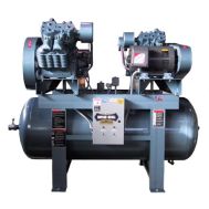 Saylor-Beall 20 HP Pressure Lubricated Duplex Air Compressor Two Stage 240 Gallon Tank | 230-Volt 3-Phase | X-PL-92024-230-3