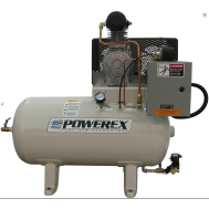 Powerex 1 HP Oilless Compressor 3 CFM 30 Gallon Air Tank, 208/230 Volt, 3-Phase | OTS0101-3-2