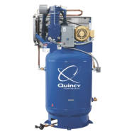 PRO QT-10, Quincy Compressor, 35 CFM @ 175 PSI, 460/3/60, 120 Gallon Vertical Air Tank | P2103DS12VCB46
