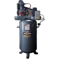 Saylor-Beall 5 HP Performance Package Two-Stage Air Compressor 17.3 CFM @ 175 PSI, 80 Gallon Air Tank 208/230-Volt, 1-Phase | VT-735-80FP-230-1