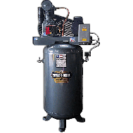 Saylor-Beall 5 HP Splash Lubricated Two-Stage Air Compressor, 17.3 CFM @ 175 PSI, 80 Gallon Air Tank 230-Volt, 1-Phase | VT-735-80-230-1