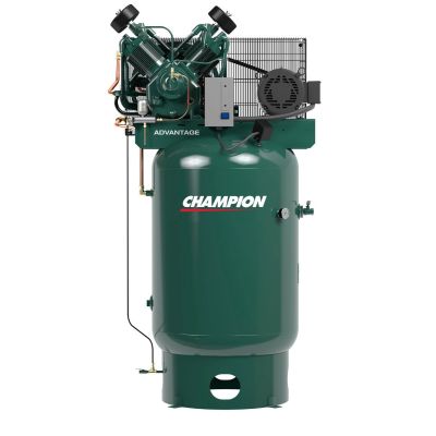 Champion Advantage 10 HP Air Compressor Two Stage w/ ACAC, 120 Gallon ﻿Air Tank 230-Volt, 3-Phase | VR10-12 | ADVA-S19