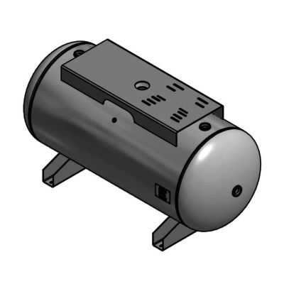 200 Gallon Air Tank Horizontal with Top Plate | A10036