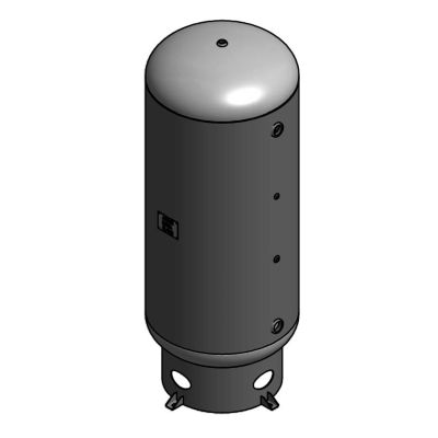 200 Gallon Air Tank Vertical with Skirt ASME 200 PSI | A10051