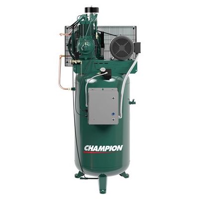 Champion 2 HP Air Compressor Two-Stage, 4.1 CFM @ 175 PSI, 60 Gallon Vertical Air Tank, 460-Volt, 3-Phase | VR2-6