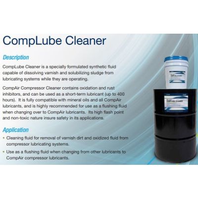 CompLube Cleaner Rotary Screw Synthetic Fluid 5-Gallon| 28H380