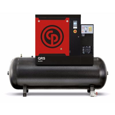 Chicago Pneumatic 20 HP Rotary Screw Air Compressor 62.7 CFM @ 125 PSI, 132 Gallon Tank with Air Dryer 208-230/460 Volt, 3-Phase | QRSM 20D 125 TM | 4152023190