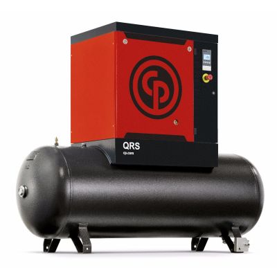 Chicago Pneumatic 10 HP Rotary Screw Air Compressor 38.8 CFM @ 125 PSI, 132 Gallon Air Tank 208-230/460 Volt, 3-Phase | QRS 10 125 TM