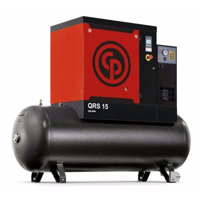 Chicago Pneumatic 10 HP Mini 60 GAL Tank Mounted Rotary Screw Air Compressor w/ Dryer 34.1 CFM @ 150 PSI, 208-230/460/3/60 | QRSM 10HPD TM | 4152051791

**Picture Not Actual Machine** **For Reference Only**