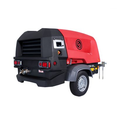 CPS 250 KD8 T4F + AFTERCOOLER & WS, 250 CFM Chicago Pneumatic Portable Air Compressor with Kubota Diesel Engine