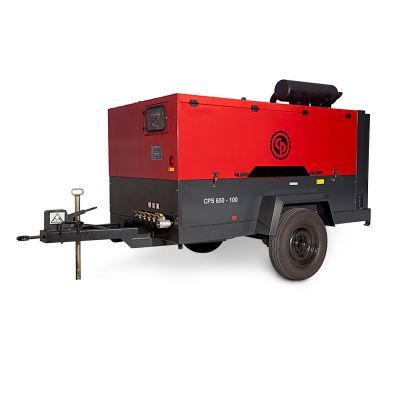 CPS 650 JD T4F, 650 CFM @ 200 PSI, Chicago Pneumatic Portable Air Compressor with John Deere 6068 Engine