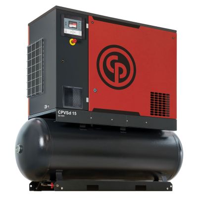 Chicago Pneumatic 20 HP Rotary Screw Air Compressor Variable Speed with 120 Gallon Tank, 230-Volt | CPVSd 20 TM | 4152018664