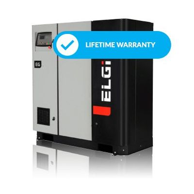 ELGI 40 HP Rotary Screw Air Compressor VFD, 75 to 203 CFM, 150 MAX PSI, LIFETIME WARRANTY | EG30V