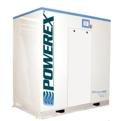 LSE2005, 20 HP (1) Powerex Enclosed Laboratory Oilless Scroll Air Compressor, 45.6 CFM, 200 Gallon Air Tank, 58 dB(A), 208-230/460-Volt, 3-Phase