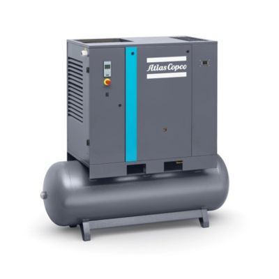 Atlas Copco G2-145T AFF 230/1, 3 HP Rotary Screw Air Compressor with Air Dryer & 71 Gallon Air Tank, 9.8 CFM @ 145 PSI, 230-Volt, 1-Phase | 8152103847