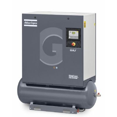 Atlas Copco 15 HP Rotary Screw Air Compressor Integrated Air Dryer & 71 Gallon Air Tank | 52.5 CFM | GA11-150T AFF 208-230/460, 71 Gallon | 8153005783