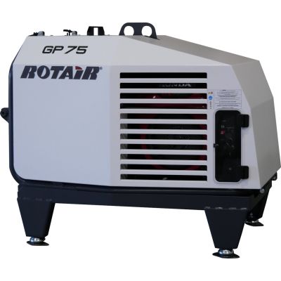 ELGI 75 CFM Gas Drive Rotary Screw Air Compressor, Honda GX690 Engine, SKID MOUNTED | GP 75H-S
