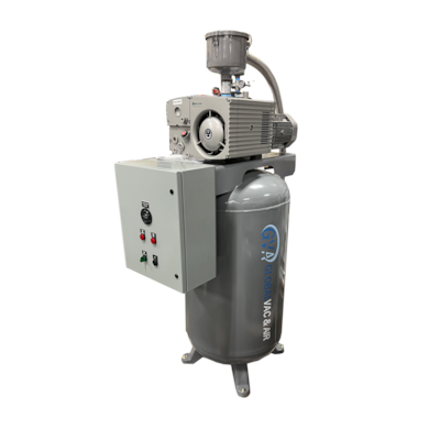 
GlobalVac IS080V3, 3 HP Rotary Vane Vacuum System, 16 CFM @ 19