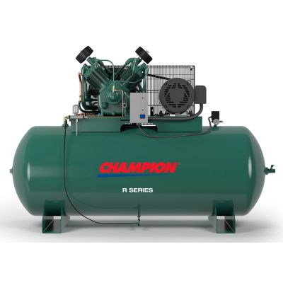 Champion 10 HP Air Compressor Two Stage 34.8 CFM @ 175 PSI, 740 RPM, 240 Gallon Air Tank, 460-Volt, 3-Phase | HR10-24