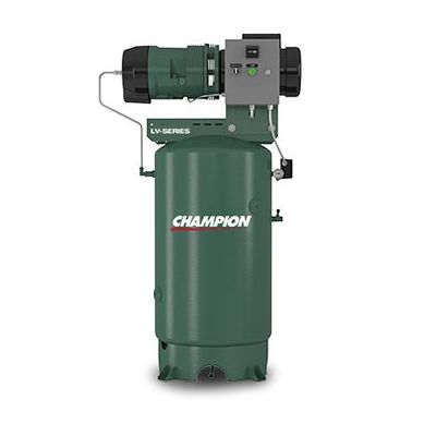 Champion 5 HP Rotary Vane Air Compressor 1-Phase 80 Gallon Tank Mnt. | LV04PURVS‐8 (1)
