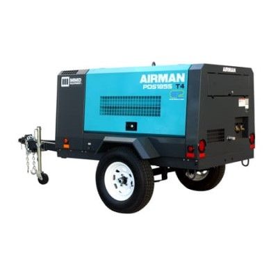 Airman PDS185S-6E1, 185 SCFM, 100 PSI Yanmar Powered Diesel Air Compressor, Towable