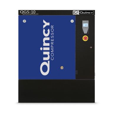 Quincy QGS 10 BM-3, 10 HP Quincy Rotary Screw Air Compressor, 38 CFM @ 125 PSI, 208-230/460-Volt, 3-Phase