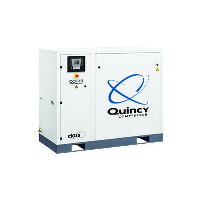 Quincy QOF-10 FMD, 10 HP Oilless Scroll Air Compressor with Integrated Air Dryer, 28.4 CFM, 116 PSI, 230-Volt, 3-Phase