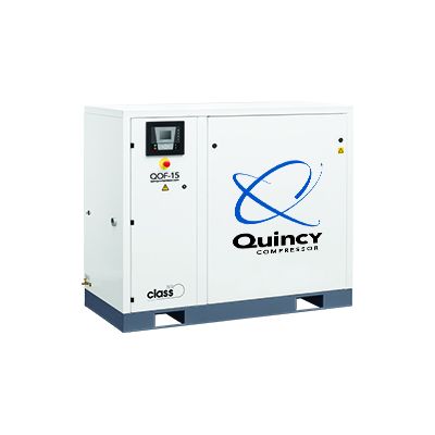 Quincy 15 HP Oilless Scroll Air Compressor 43 CFM, 116 PSI, 230-Volt. 3-Phase | QOF-15