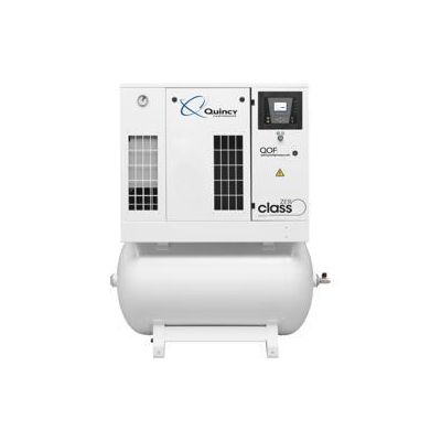 Quincy QOF-2-HPD-70-230-1, 2 HP Oilless Scroll Air Compressor with Air Dryer, 4.0 CFM @ 145 PSI, 70 Gallon Horizontal Air Tank, 230-Volt 1-Phase