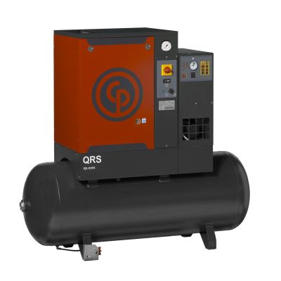 Chicago Pneumatic 7.5 HP Rotary Screw Air Compressor, 26.1 CFM @ 150 PSI, 60 Gallon Tank & Air Dryer 230 Volt 1-Phase | QRS 7.5 HPD-1 TM