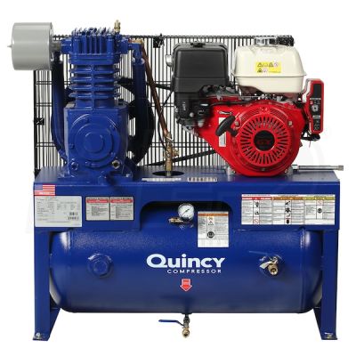 Quincy G211H30HCB, 11 HP Gas Drive Air Compressor with Honda Gasoline Engine 30 Gallon Tank, 18.7 CFM @ 175 PSI