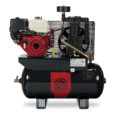 Chicago Pneumatic 11 HP Air Compressor Two Stage, 18 CFM, 175 PSI, Honda Gas Engine and 30 Gallon Air Tank Cast Iron Pump | RCP-C1130G | 8090300669