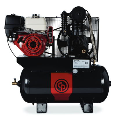 Chicago Pneumatic 13 HP Honda Gas Driven Air Compressor Two Stage, 23 CFM, 175 PSI with 30 Gallon Air Tank, Cast Iron Series | RCP-C1330G | 8090300677